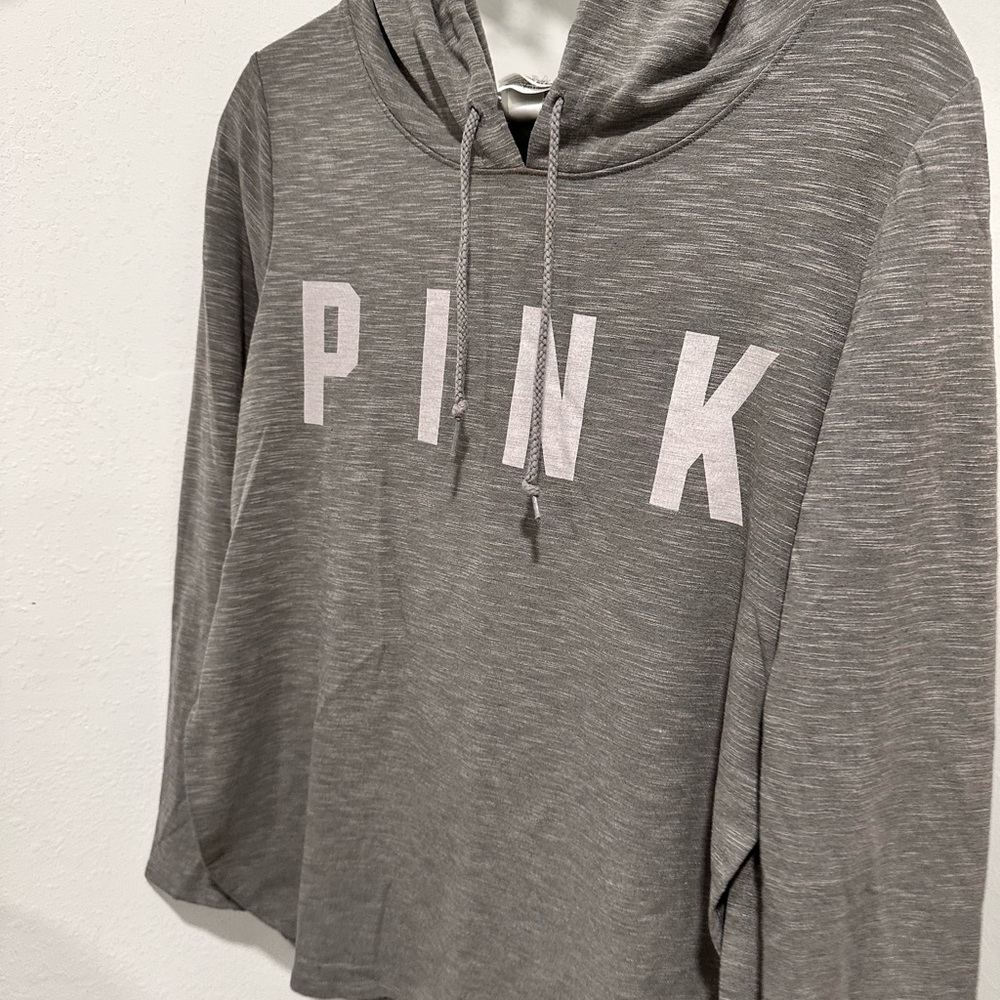 PINK Victoria's Secret Gray Cowl Neck Sweater